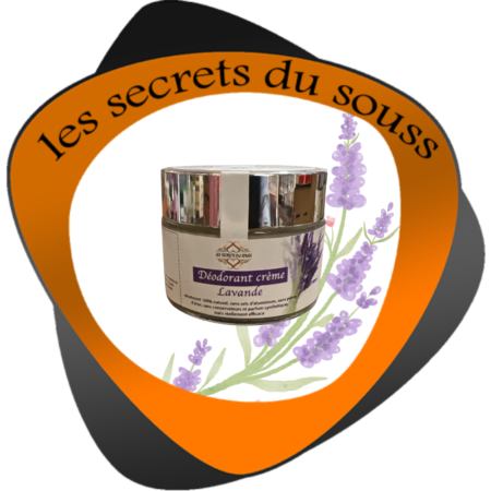 Crème Déodorante naturelle Aux Huiles Essentielles de Lavande - Parfum Naturel et Frais